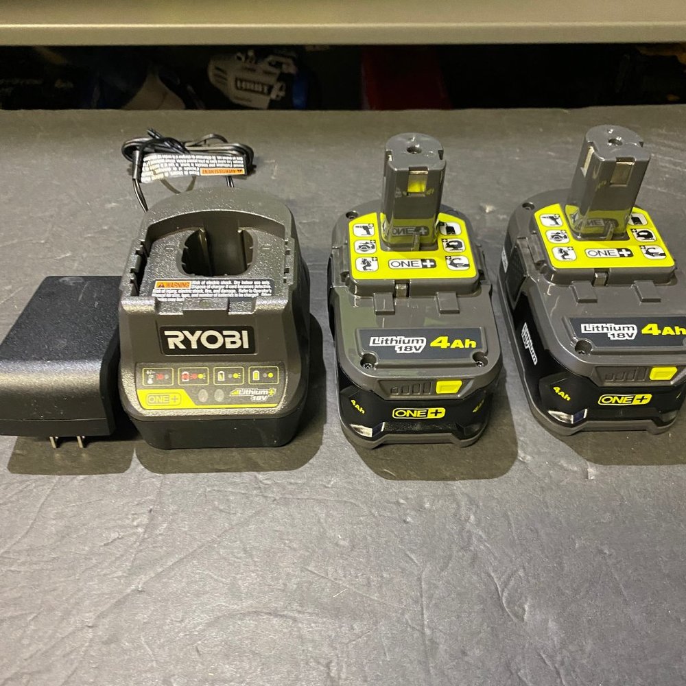 🆕 Black Friday Ryobi ONE+ PSK006 18V Lithium-Ion 4.0 Ah Battery (2-Pack)